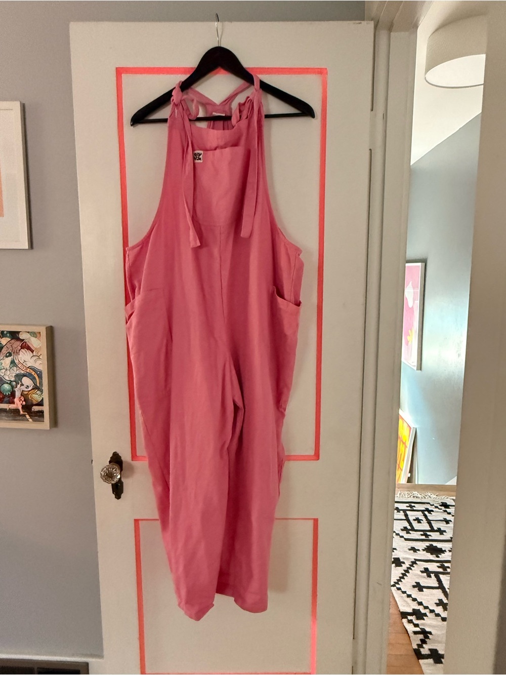 Lucy and yak pink dungarees US14